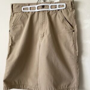 Timberland Men's Tan Flat-Front Shorts